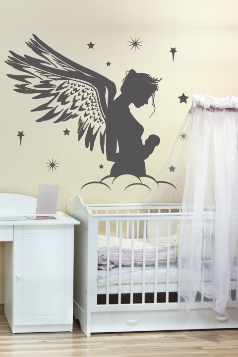 Nursery Wall Decals-Mother Fairy- WALLTAT.com Art Without Boundaries