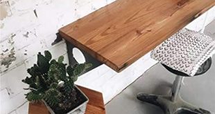 Amazon.com: Industrial Rustic Wall-mounted Table, Dining Table Desk