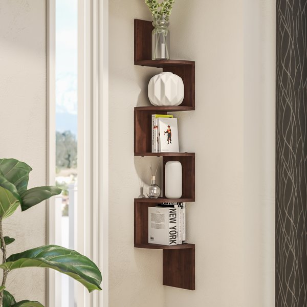 Wade Logan Ridgeway Corner Wall Shelf & Reviews | Wayfair