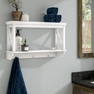 Hanging Wall Shelf With Hooks | Wayfair