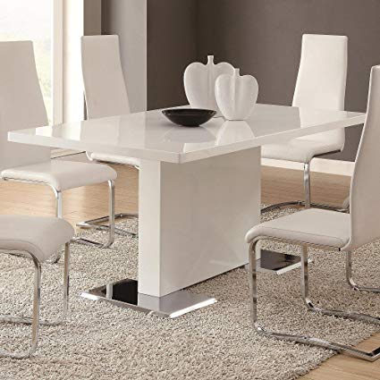 A White Dining Table Matches any Theme in  Your Dining Room