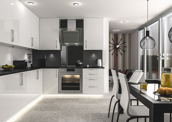 Ultragloss White Kitchen Doors | Made to Measure from £4.16