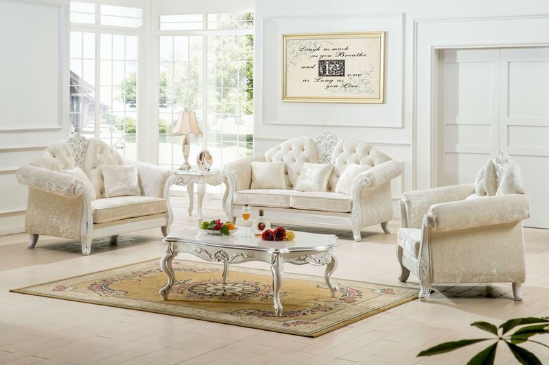 White Living Room Furniture Elisa Ideas - mattressxpress.co