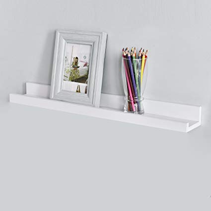 Amazon.com: WELLAND Picture Ledge Shelf White Picture Shelves with