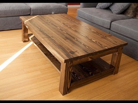 Solid Wood Coffee Table - YouTube