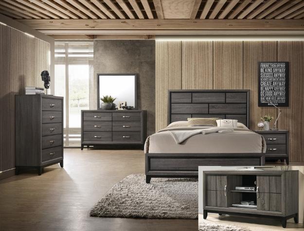 Akerson Grey 7 Piece Queen Bedroom Set – United Furniture Outl