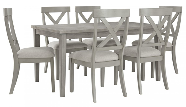 Parellen 7-Piece Dining Room Set | Furniture Deals Onli