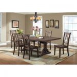 Flynn 7-Piece Dining Set-Table and 6 Wooden Side Chairs DFN100S7PC .