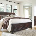 Porter Queen Sleigh Bed with Mirrored Dresser and Chest | Ashley .