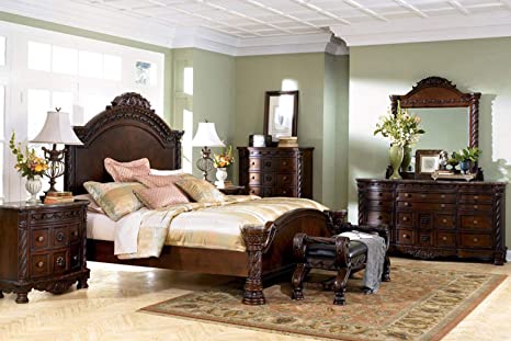 Amazon.com: Ashley Furniture North Shore 6 Piece Panel Bedroom Set .