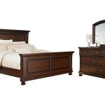 Porter Queen Panel Bed with Mirrored Dresser | Ashley Furniture .