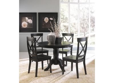 Badcock - Cottage Black Collection Dinette | Small dining room .