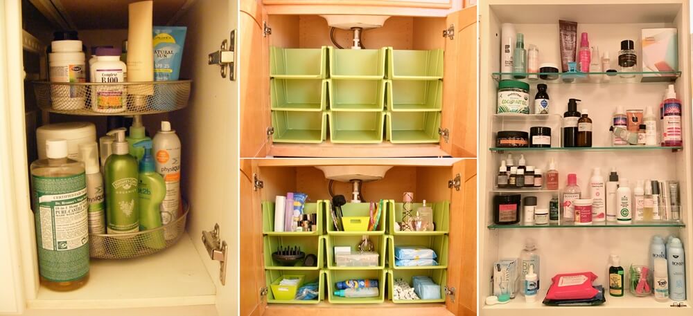 Bathroom Cabinet Organization Ide