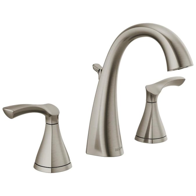 Delta Sandover Spotshield Brushed Nickel 2-handle Widespread .