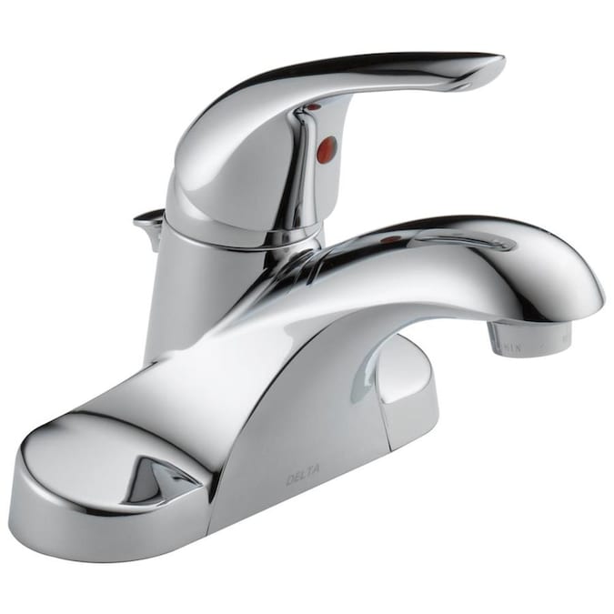 Delta Foundations Chrome 1-handle 4-in Centerset WaterSense .