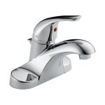 Delta Foundations 4 in. Centerset Single-Handle Bathroom Faucet in .