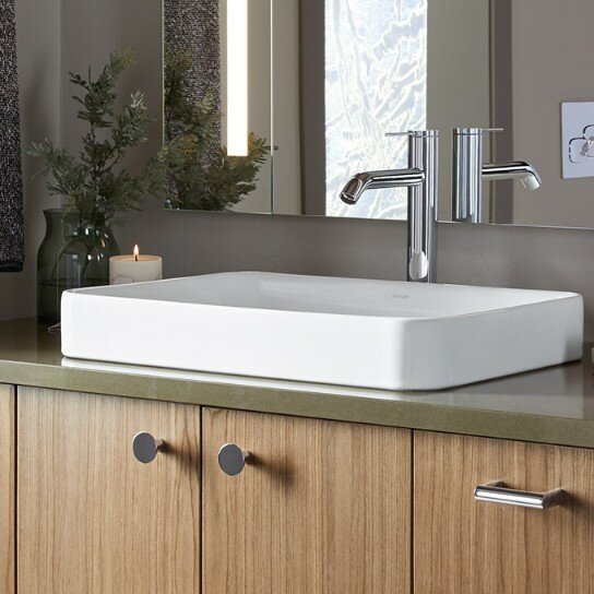 K-5373-0 Kohler Vox Vitreous China Rectangular Vessel Bathroom .