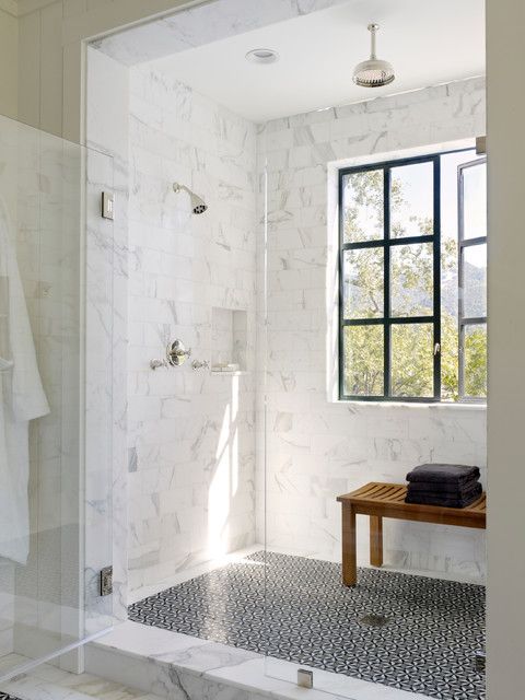 Pin by Cindy Foltyn on Master Bath | Window in shower, Modern .