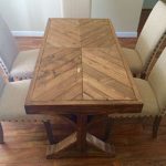 Handmade 100% wood farm house table that can be used as a small .