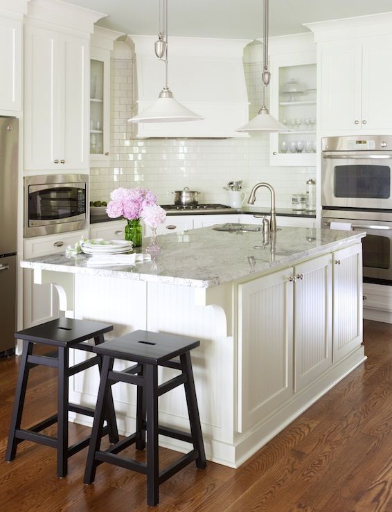 Beautiful White Kitchen Island