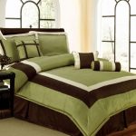 NEW Bedding Sage Green Brown White Hampton Comforter Set-Queen,Cal .