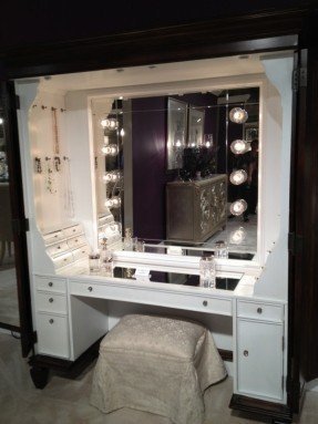 50+ Best Makeup Vanity Table With Lights - Ideas on Fot