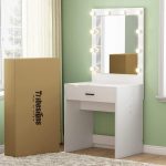 Shop Makeup Vanity with Lighted Mirror, Dressing Table, Dresser .