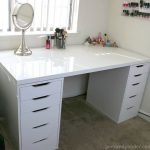 DIY Makeup Vanity with IKEA Pieces | Peek & Ponder | Ikea makeup .