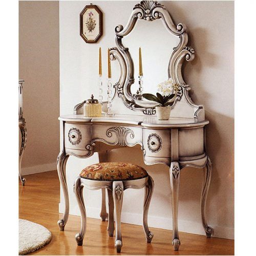 good bedroom vanity set bedroom: glamor white vanity set with .