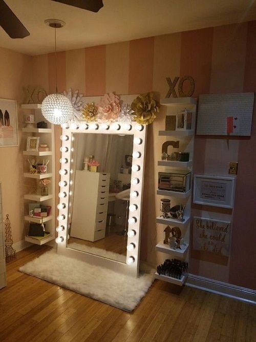 Fantastic and Incredible Vanity Mirror with Lights for Bedroom .