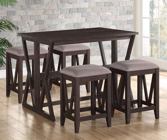 Espresso Brown Folding Dining Table - Big Lots | Folding dining .