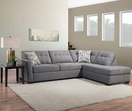 Lane Home Solutions Pasadena Gray Living Room Sectional | Big Lo