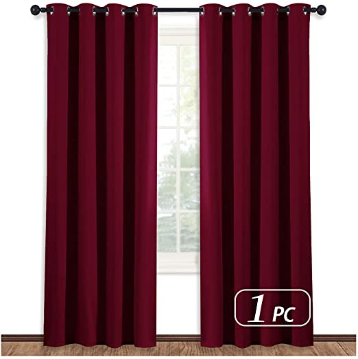 Amazon.com: NICETOWN Burgundy Curtains for Living Room - (Burgundy .