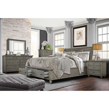 Allenville 6-piece Queen Bedroom Set, Gray | King bedroom sets .