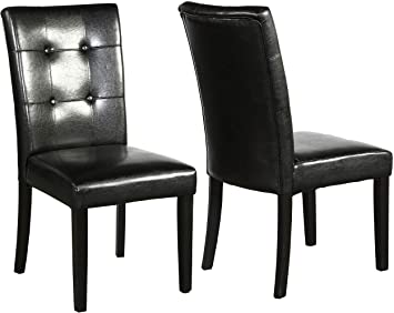 Amazon.com - BTEXPERT Dining Room Chairs Side Solid Wood Tufted .