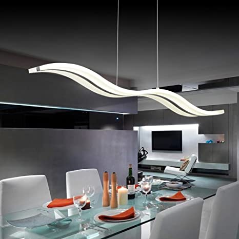 LightInTheBox Acrylic LED Pendant Light Wave Shape Chandeliers .