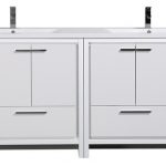 MOD 84" Modern Bathroom Vanity With Acrylic Sink - Contemporary .