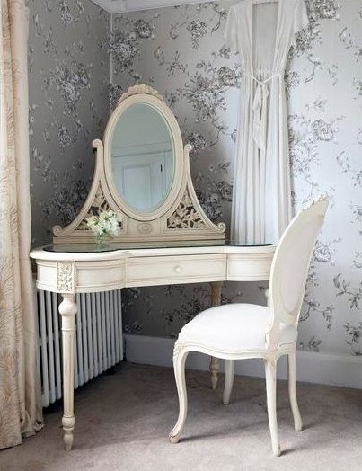 Beautiful corner makeup vanity table - dressing table | Shabby .