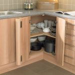 Picture of Corner Kitchen Cabinet Storage for Pots and Pans .