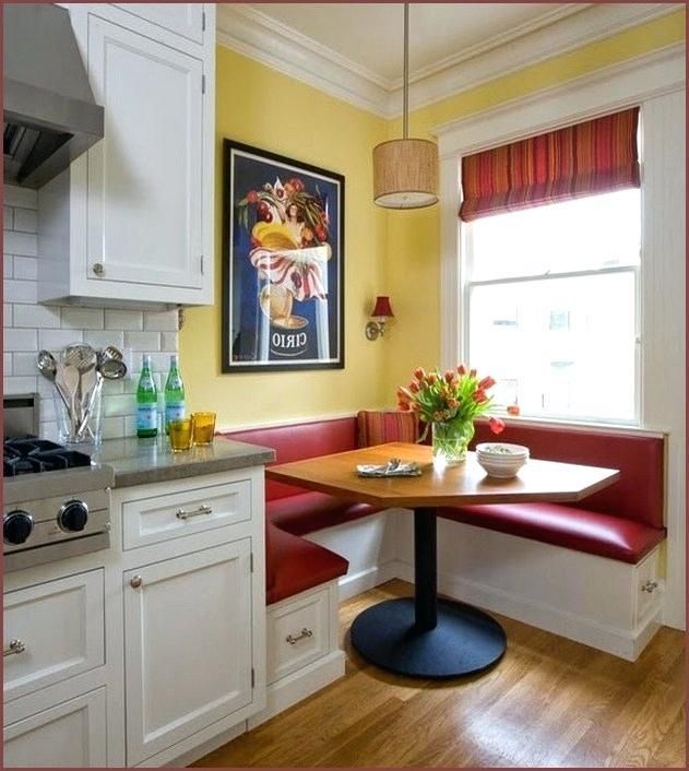 Classy Kitchen Table Booth | Booth seating in kitchen, Corner .