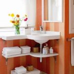 Corner Bathroom Sinks Creating Space Saving Modern Bathroom Design .