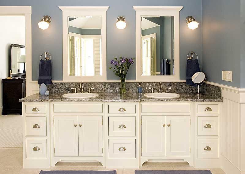 A white bathroom storage cabinet blends well with most decor. You .