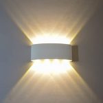 FLYDEER Modern Wall Sconce Lights 8W LED Room Wall Lights Up Down .