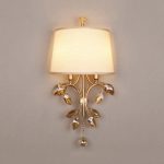 Bedroom Living Room Sconce Light Fabric Metal 2 Lights Rustic Wall .