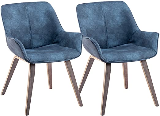 Amazon.com - YEEFY Modern Living Room Chairs with arms Blue Accent .