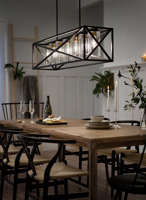 Modern Farmhouse | Farmhouse dining room lighting, Modern .