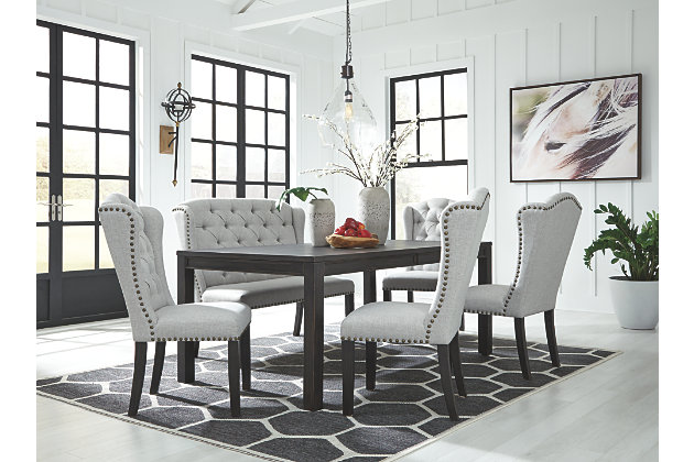 Jeanette Dining Table and 4 Chairs and Bench Set | Ashley .