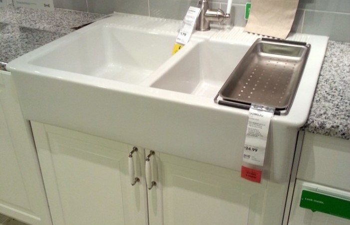 Ikea Sink Top At Cool Redo Kitchen Design Light Grey Subway Tile .