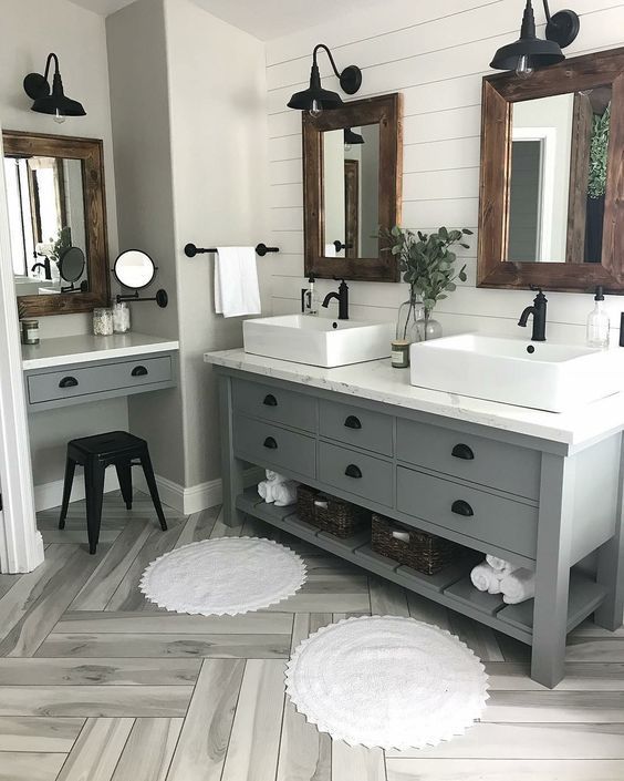 Modern Farmhouse Bathroom Renovation! Complete your bathroom with .