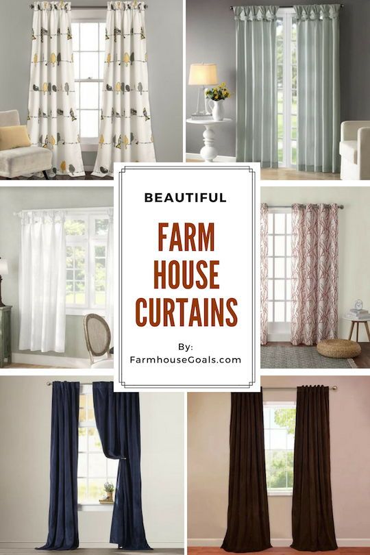 Farmhouse Curtains & Rustic Curtains - Farmhouse Goals in 2020 .